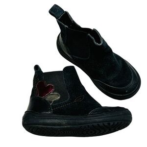 Geox Kids‎ Black and Red Heart Boots